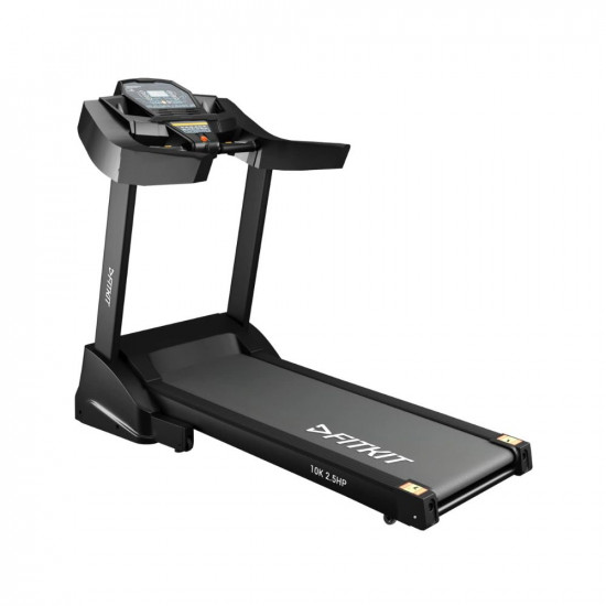 Fitkit by Cult.Sport 10K 4HP Treadmill (Max Weight: 120 Kg, Manual Incline) with Free Customized Diet Plan, Trainer Led Sessions & 1 Year Warranty(Black)