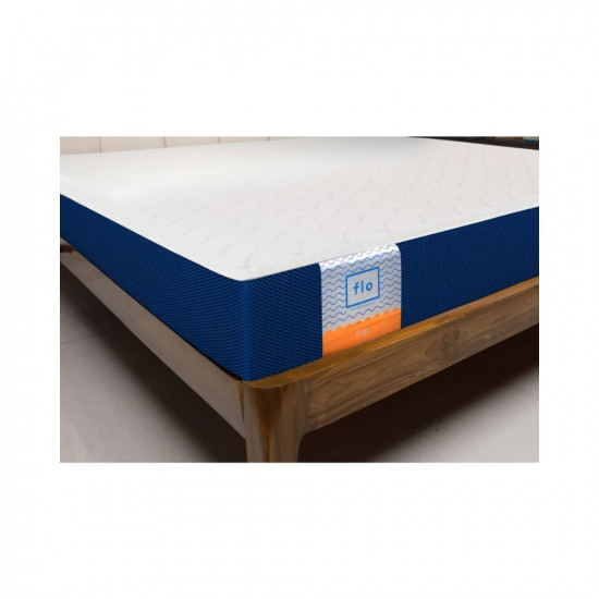Flo Ergo™ Mattress - 10 Year Warranty | Aloe Vera Infused Orthopedic Mattress with Motion Isolation™ Technology | Mattress Double Bed Memory Foam Mattress Mattress (78x72x6 Inches Medium Firm White)