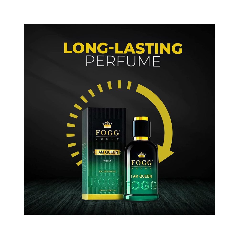 Fogg Long-lasting Fresh and Floral Fragrance I Am Queen Scent, Eau De Parfum for Women, 100ml
