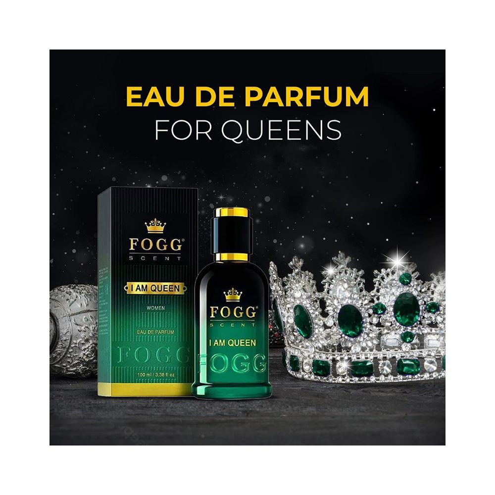 Fogg Long-lasting Fresh and Floral Fragrance I Am Queen Scent, Eau De Parfum for Women, 100ml