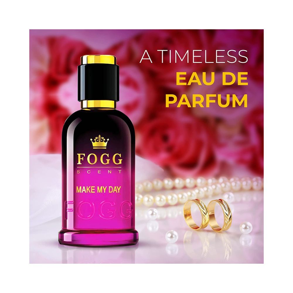 Fogg Make My Day Scent, Eau De Parfum, Womenâs Perfume, Long-lasting Fresh & Floral Fragrance, 100ml