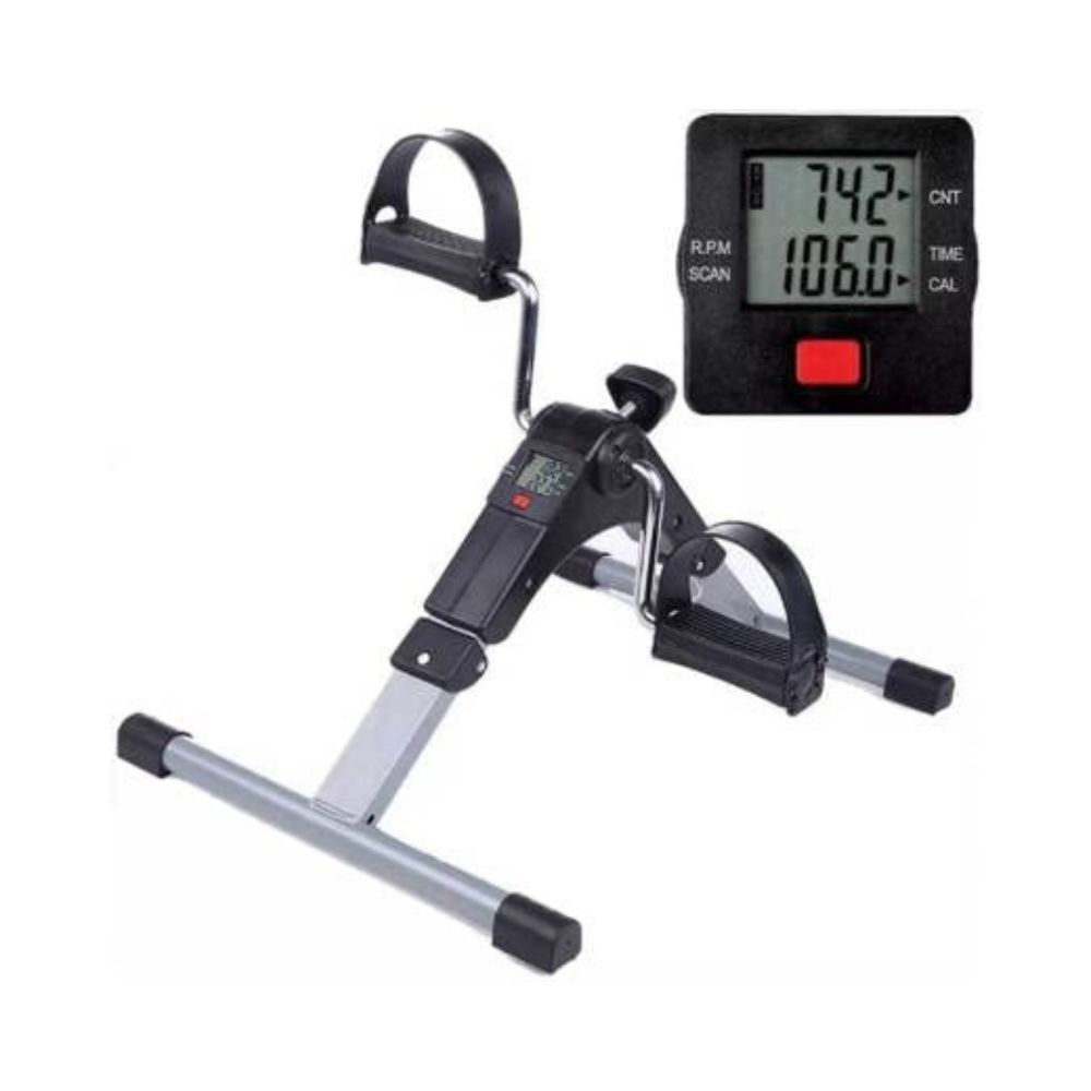 Frippery Fitness SMB-100 Mini Cycle Pedal Exerciser with Adjustable Resistance and Digital Display