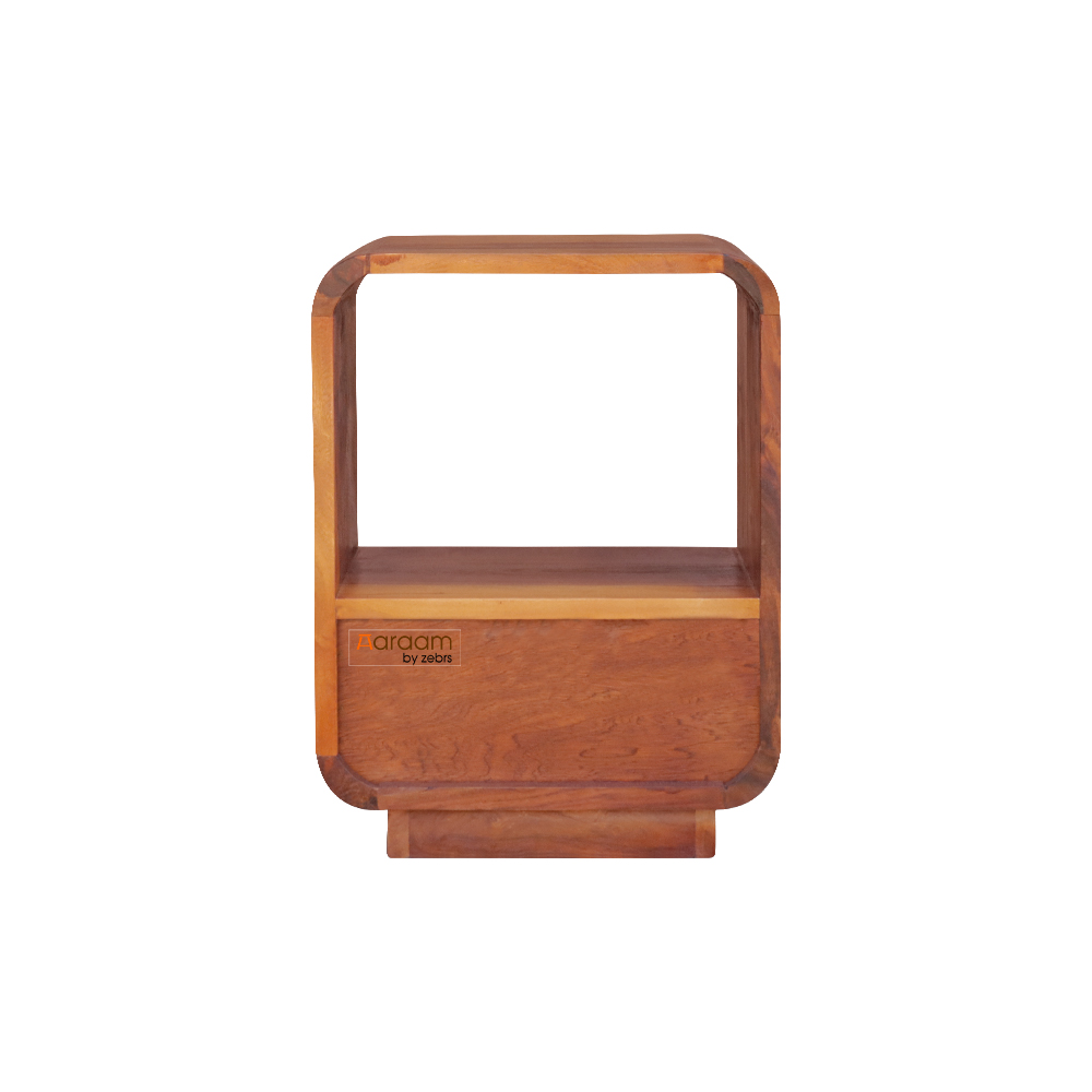 Aaram By Zebrs Sheesham Wood Capsule Bed Side Table