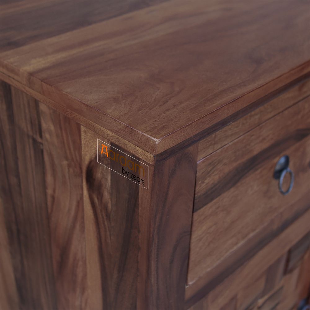 Aaram By Zebrs  Industrial Floor Storage Cabinet with 2 Drawers and Doors