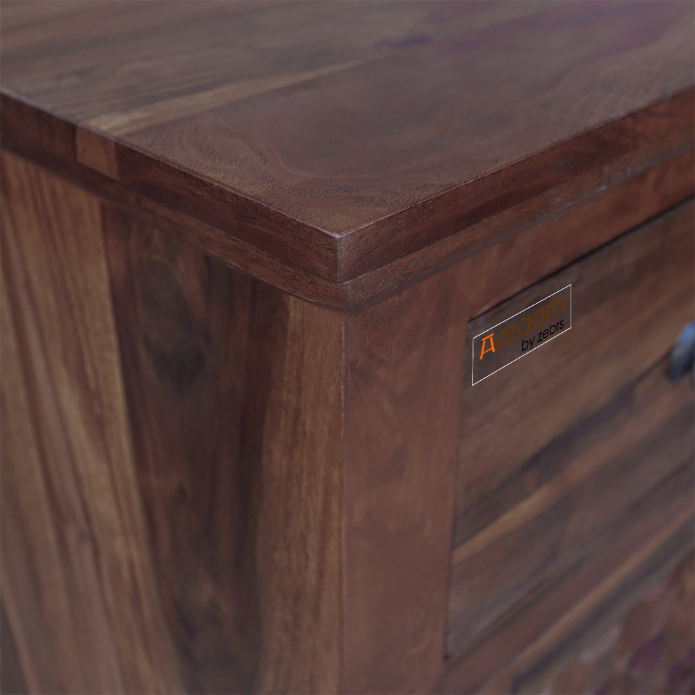 AARAM BY ZEBRS SIDEBOARD CABINET STORAGE WITH 2 DRAWERS & 2 SHELVES