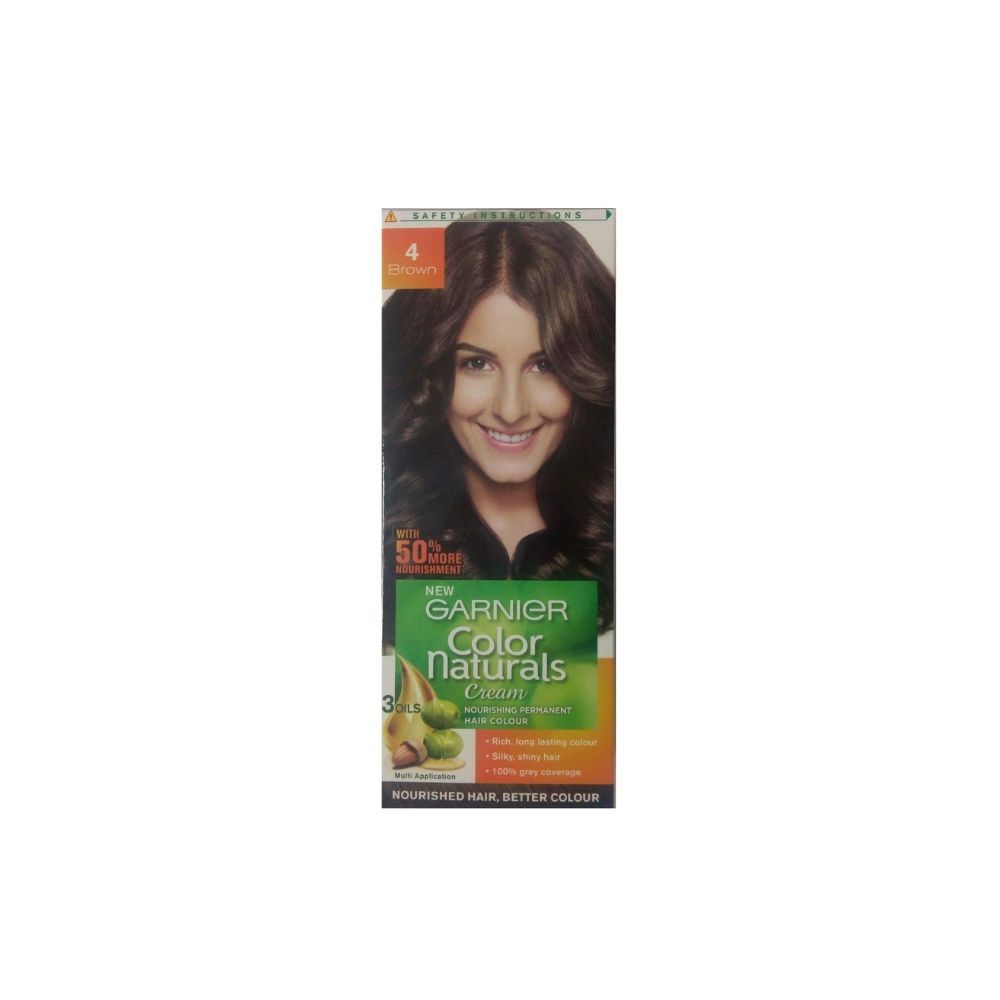 Garnier Color Naturals Creme Riche Ammonia Free Permanent Hair Color Brown  4 30 ml  30 g  JioMart