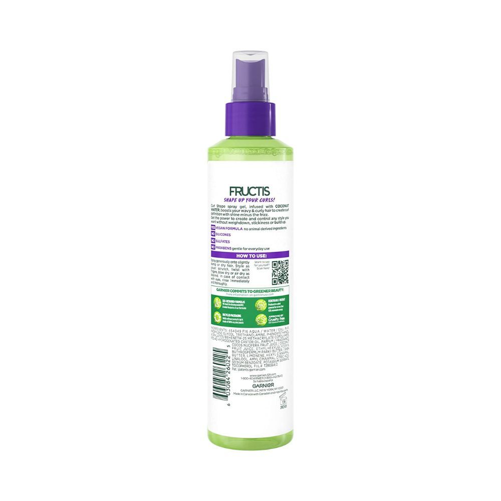 Garnier Fructis Style Curl Shaping Spray Gel, Ounce Garnier Fructis Style Curl Shaping Spray Gel, Ounce