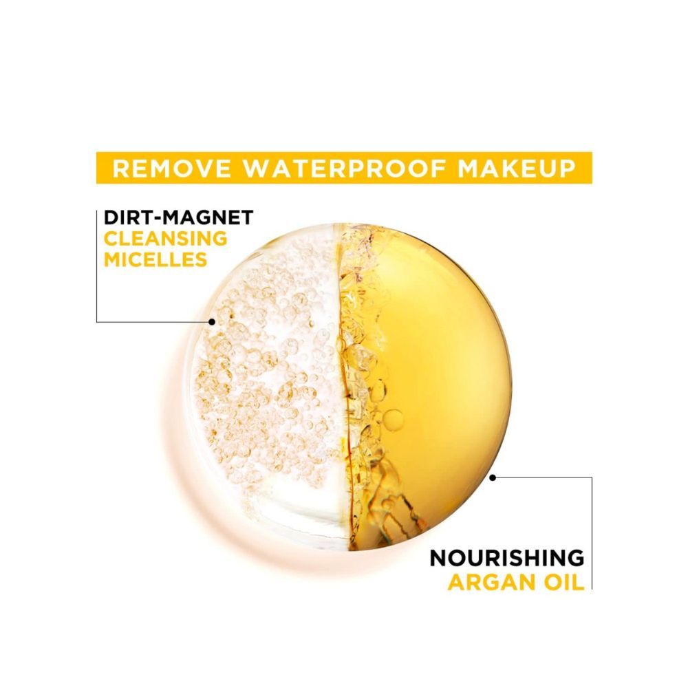 Garnier Skin Naturals, Cleansing Water for Waterproof Makeup, Nourishing Formula