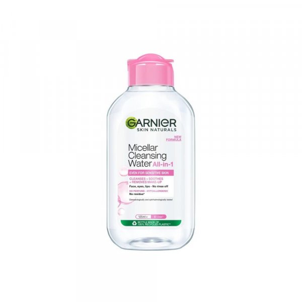 Garnier Skin Naturals, Cleansing Water, Hydrating &amp; Soothing, Micellar Cleansing Water, 125 ml