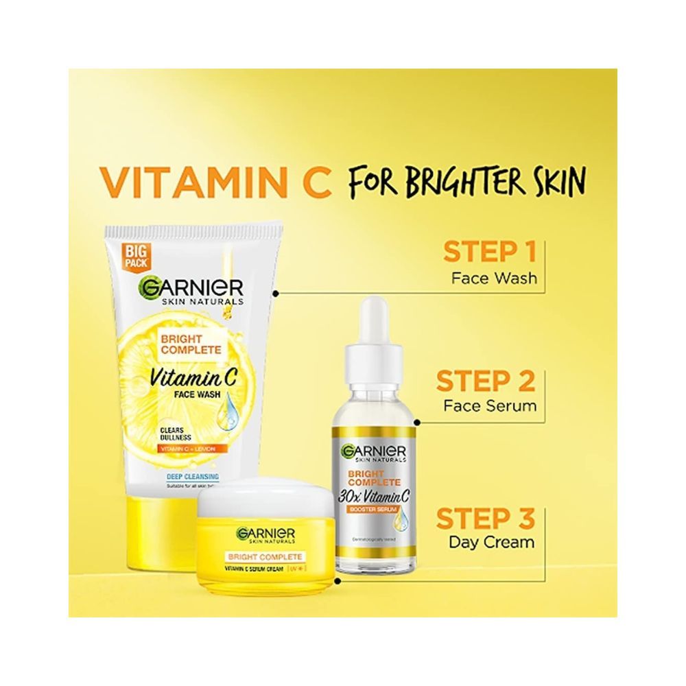 Garnier Skin Naturals, Facewash, Cleansing and Brightening, Bright Complete, 150 g