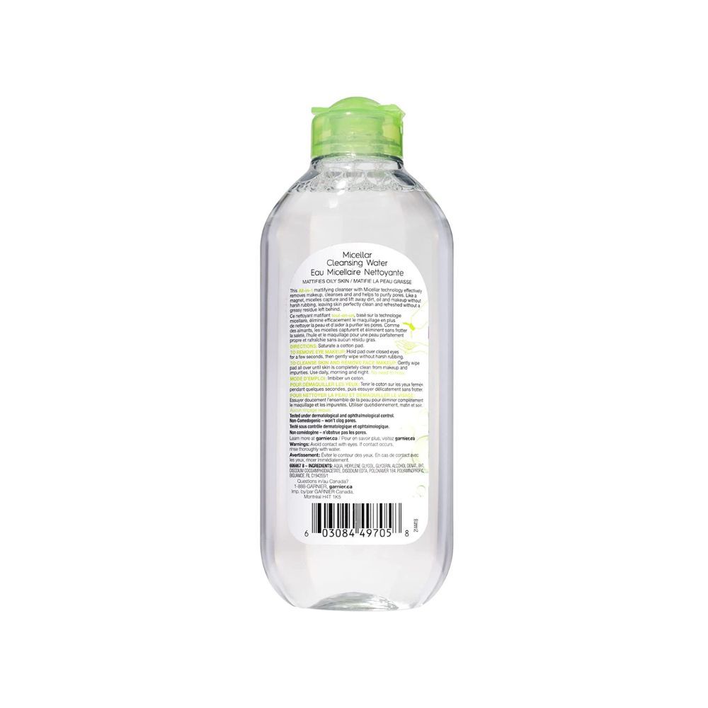 Garnier SkinActive Micellar Cleansing Water All-in-1 Cleanser & Makeup Remover, 13.5 Ounce