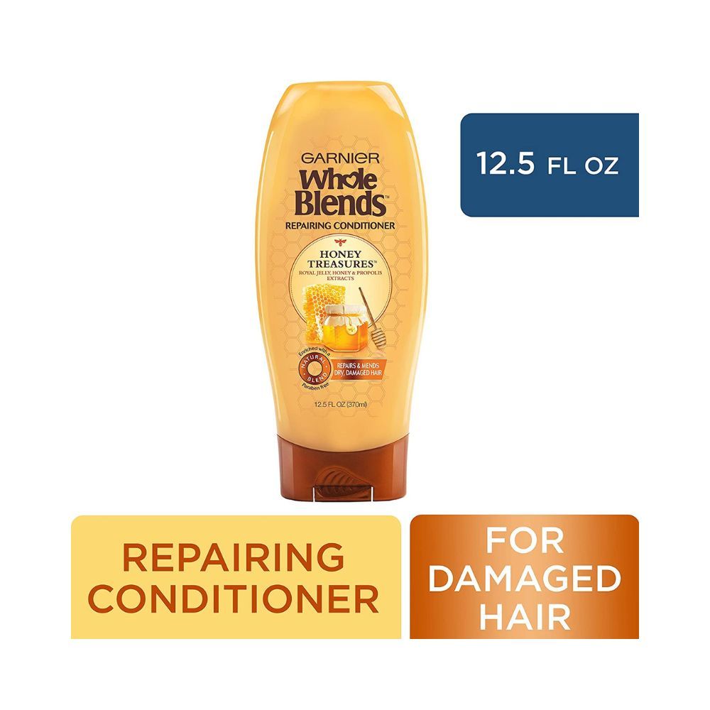 Garnier Whole Blends Repairing Conditioner Honey Treasures, Damaged Hair, 12.5 fl. oz.