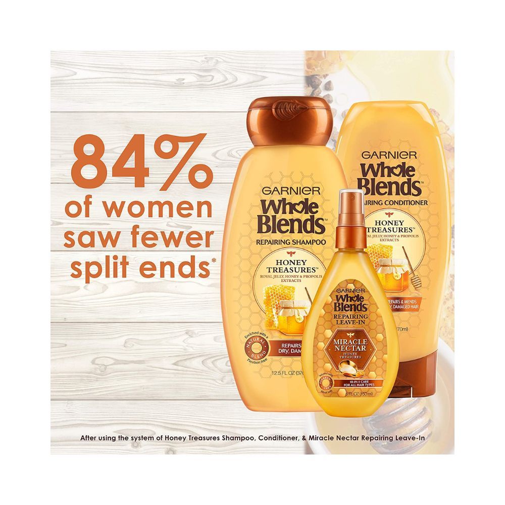 Garnier Whole Blends Repairing Conditioner Honey Treasures, Damaged Hair, 12.5 fl. oz.