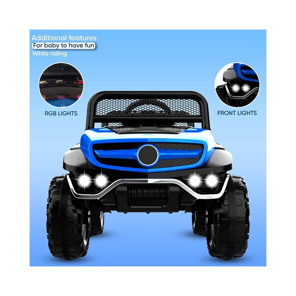 GettBoles 2288 Painted Battery Operated Ride on Jeep for Kids- Electrical Car with Manual Drive
