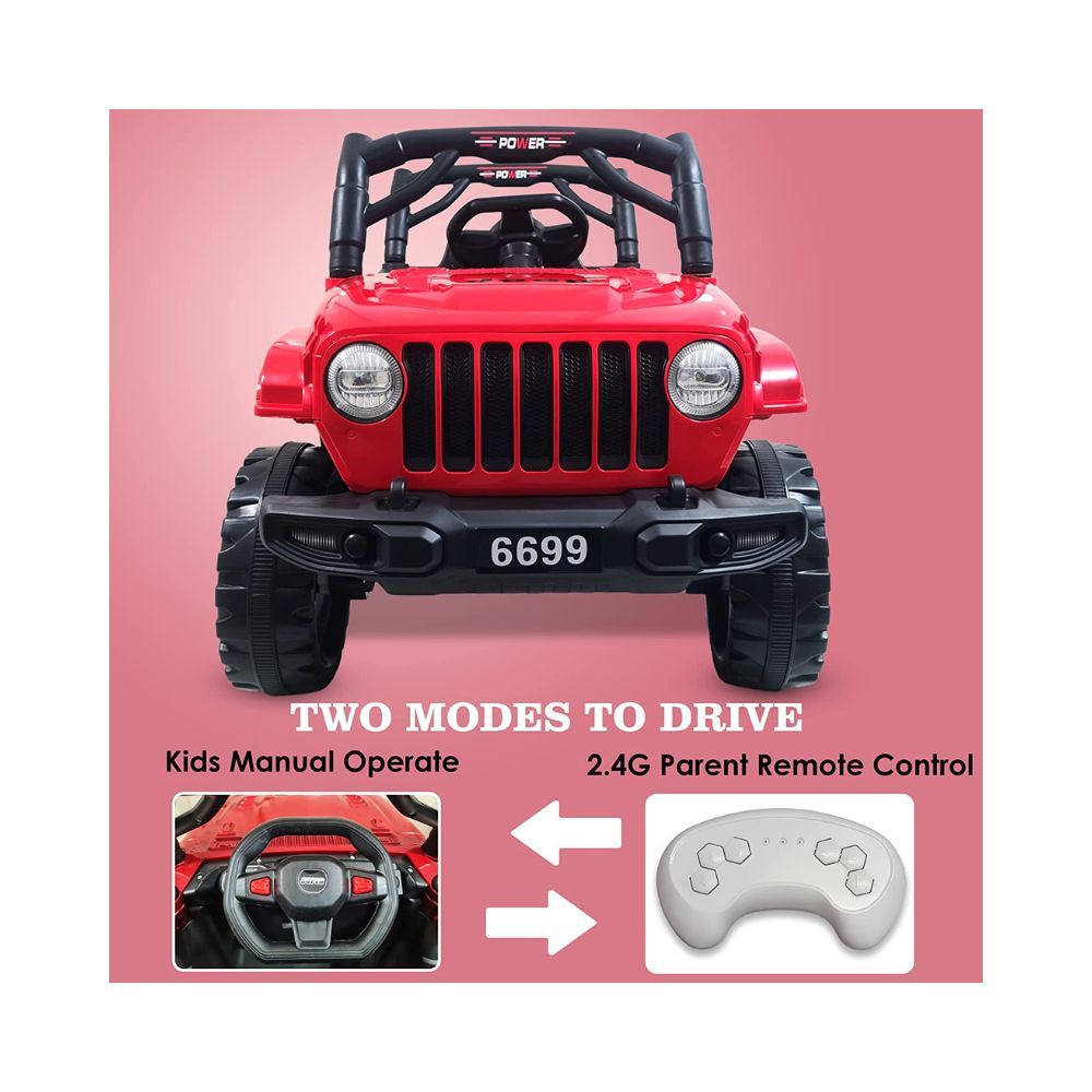 GettBoles 908 Electric Ride on Jeep for Kids