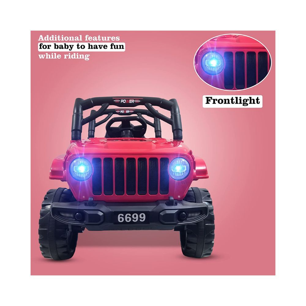 GettBoles 908 Electric Ride on Jeep for Kids