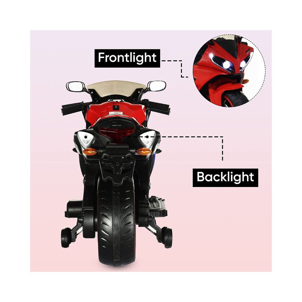 GettBoles Rapid Racer 12V Battery Operated Ride on Bike for Kids of Age 2.5 to 8 Years