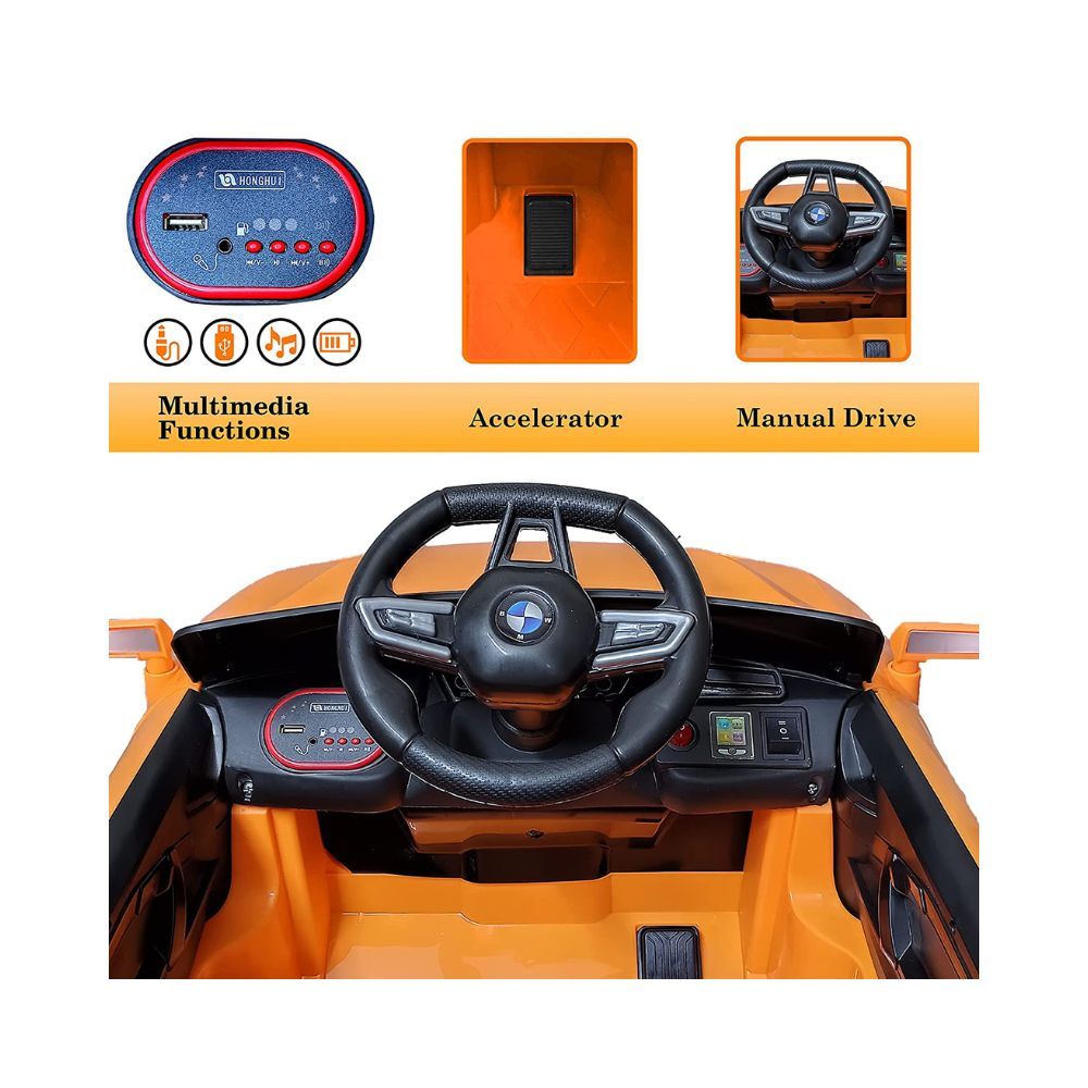 GettBoles Toxen Ride on Electric Car for Kids with Bluetooth Remote Control