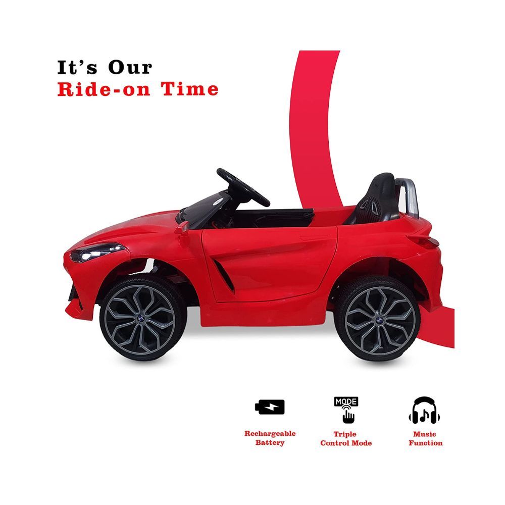 GettBoles Toxen Ride on Electric Car for Kids with Bluetooth Remote Control
