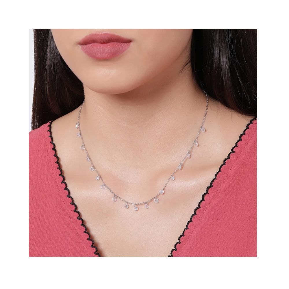 GIVA 925 Sterling Silver Anushka Sharma Classic Queen's Necklace