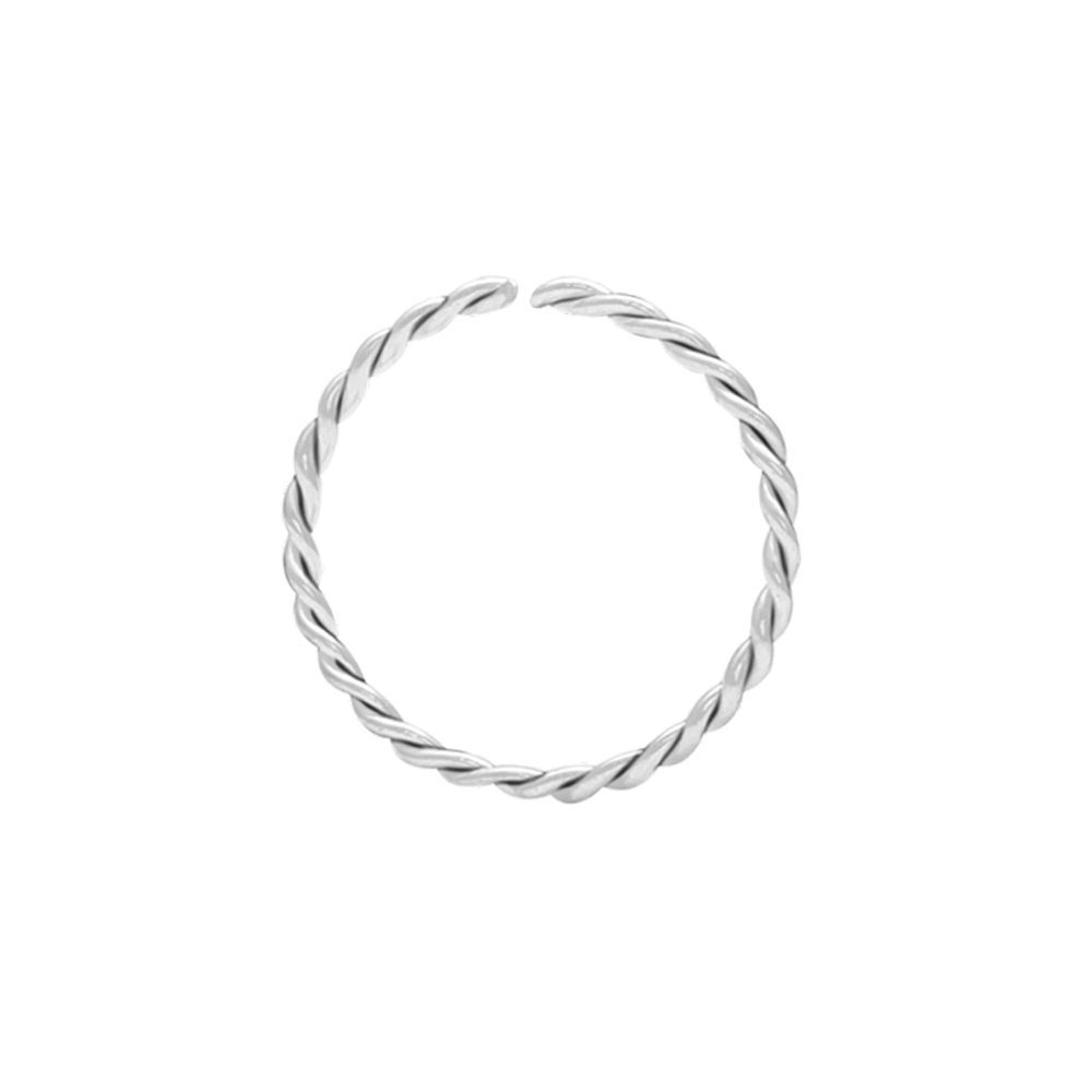 GIVA 925 Sterling Silver Coiled Hoop Nose Ring | Gifts for Women and Girls