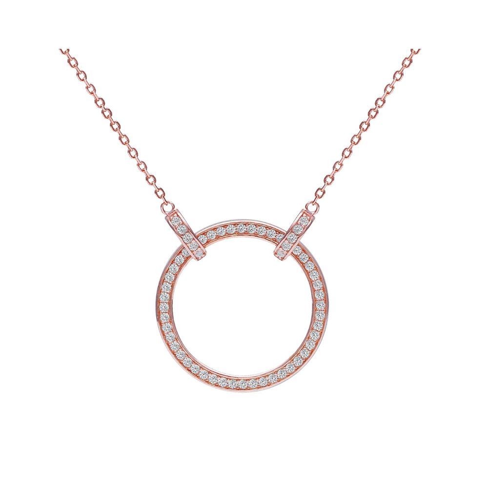 GIVA 925 Sterling Silver Rose Gold Anushka Sharma Forever Valentine Pendant with chain