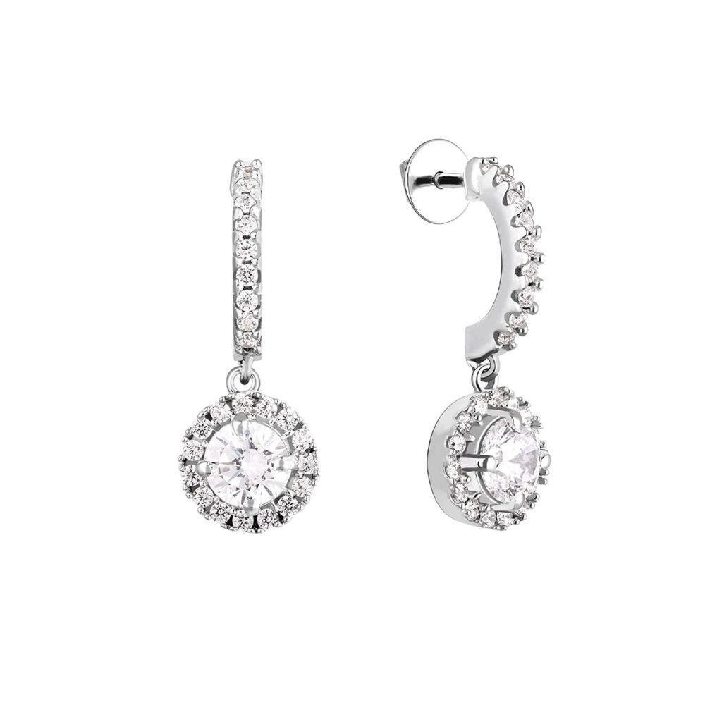 GIVA 925 Sterling Silver Zircon Drizzle Drop Earrings | Studs to Gift Women & Girls