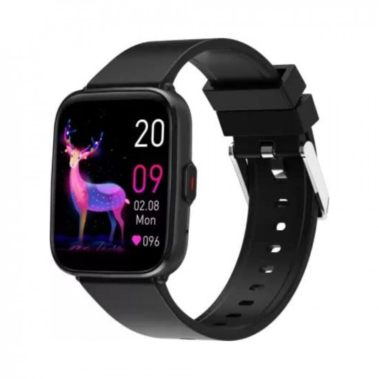 GIZMORE GizFit Blaze PRO BT Calling Smartwatch | 1.69 Inch IPS Curved Display with 500 NITS Brightness | Body Temperature (Black)