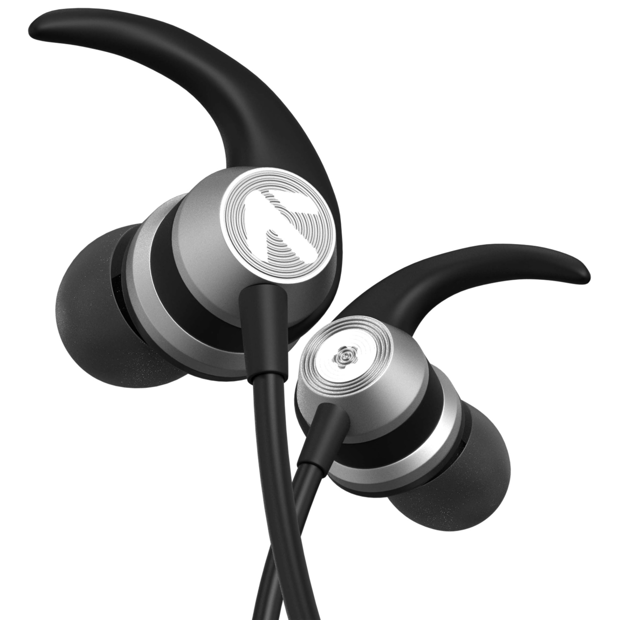 GOBOULT BassBuds X1 in-Ear Wired Earphones with 10mm Extra Bass Driver and HD Sound with mic Black