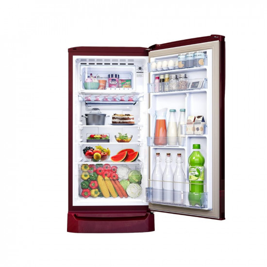 Godrej 180 L 2 Star Farm Fresh Crisper Technology With Jumbo Vegetable Tray Direct Cool Single Door Refrigerator(2023 Model, RD R190B TRF WN RD, Wine Red)