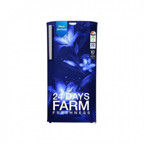 Godrej 180 L 3 Star Turbo Cooling Technology, With 24 Days Farm Freshness Direct Cool Single Door Refrigerator(2023 Model, RD EDGENEO 207C THF BH BL, Blush Blue)