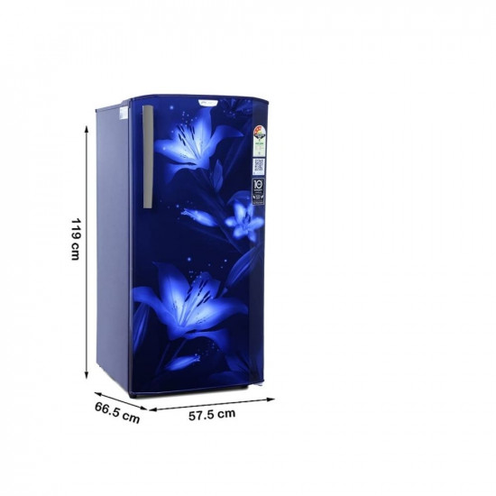 Godrej 180 L 3 Star Turbo Cooling Technology, With 24 Days Farm Freshness Direct Cool Single Door Refrigerator(2023 Model, RD EDGENEO 207C THF BH BL, Blush Blue)