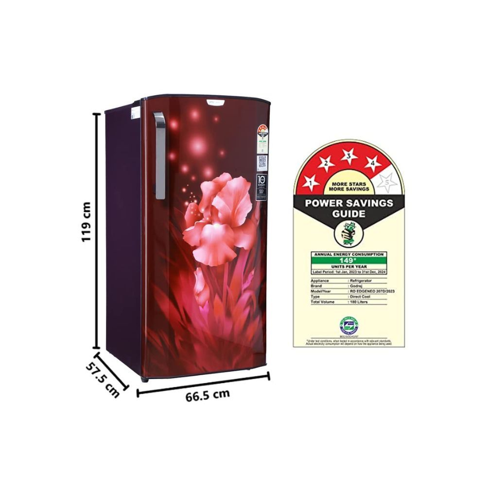 Godrej 180 L 4 Star Direct Cool Single Door Refrigerator