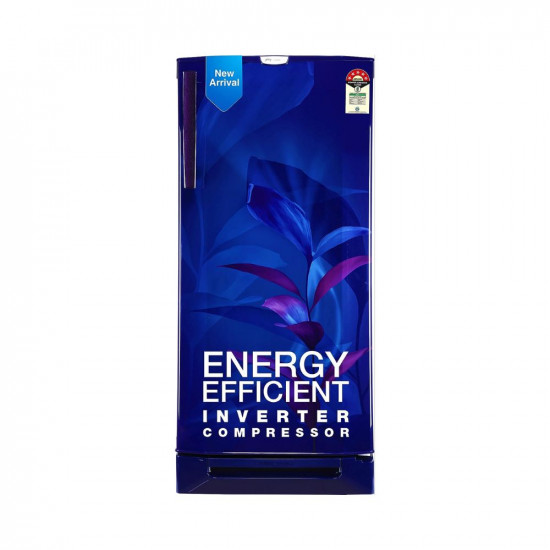 Godrej 202 L 5 Star Advanced Inverter, Jumbo Vegetable Tray Direct Cool Single Door Refrigerator With Base Drawer(2023 Model, RD 210E TDI MN BL, Marine Blue)