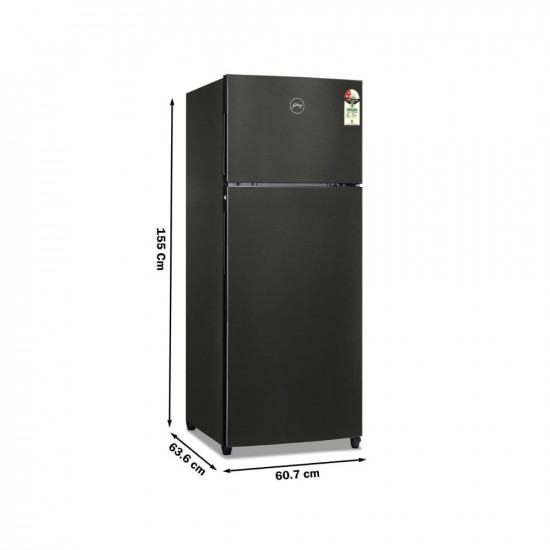 Godrej 223 L 2 Star Inverter, 30 days Farm Freshness With Nano Shield Technology Frost Free Double Door Refrigerator(2023 Model, RF EON 244B RI FS ST, Fossil Steel)