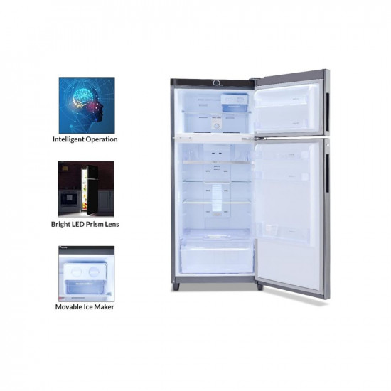 Godrej 223 L 2 Star Inverter, 30 days Farm Freshness With Nano Shield Technology Frost Free Double Door Refrigerator(2023 Model, RF EON 244B RI FS ST, Fossil Steel)