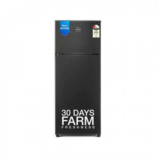 Godrej 223 L 2 Star Inverter, 30 days Farm Freshness With Nano Shield Technology Frost Free Double Door Refrigerator(2023 Model, RF EON 244B RI FS ST, Fossil Steel)