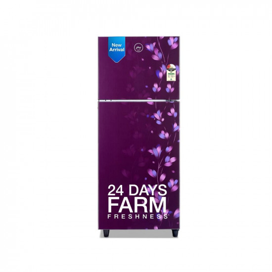 Godrej 234 L 2 Star Inverter, 24 Days farm Freshness Frost Free Double Door Refrigerator(RT EONALPHA 250B 25 RI JD PR, Jade Purple)