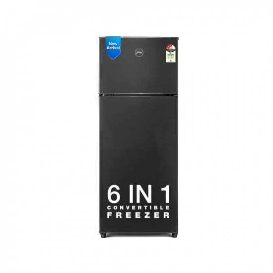 Godrej 244 L 3 Star Convertible Freezer 6-In-1, 30 Days Farm Freshness, Frost Free Inverter Double Door Refrigerator(2023 Model, RF EON 265C RCIF FS ST, Fossil Steel)