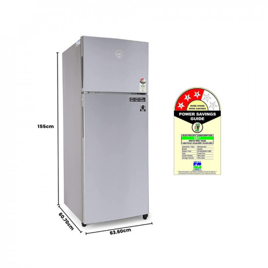 Godrej 294 L 3 Star Inverter Frost-Free Double Door Refrigerator (RF EON 294C 35 RCI ST RH, Steel Rush, Cool Shower Technology, 2022 Model)