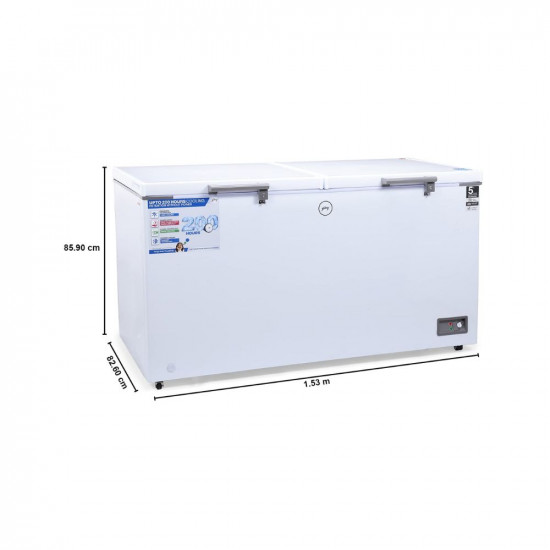 Godrej 500 L Double Door Convertible Deep Freezer (DH EPenta 525D 41 CMHT2LM RW, White, Pentacool Technology)