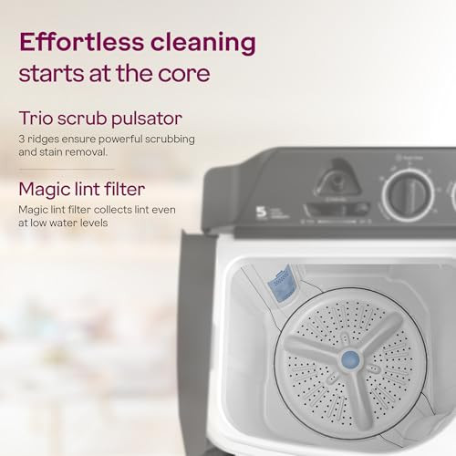 Godrej 75 kg Semi Automatic Top Load Washing Machine WS EDGE CLS 75 50 PN2 GPGR Graphite Grey - product image 3