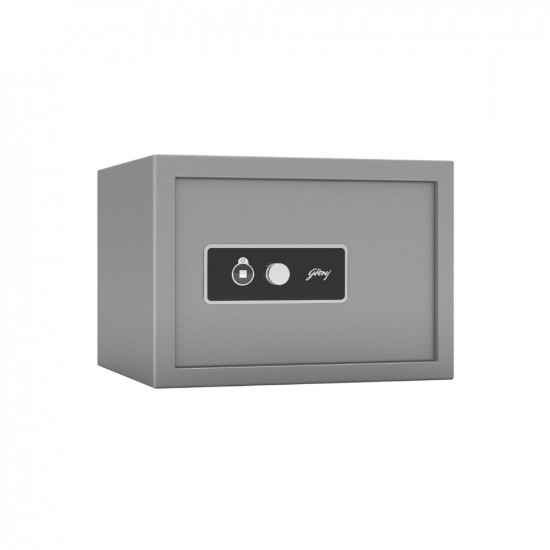 Godrej Security Solutions Forte Pro 20 litres Safe Locker for Home & Office with Mechanical Key Lock (Light Grey)