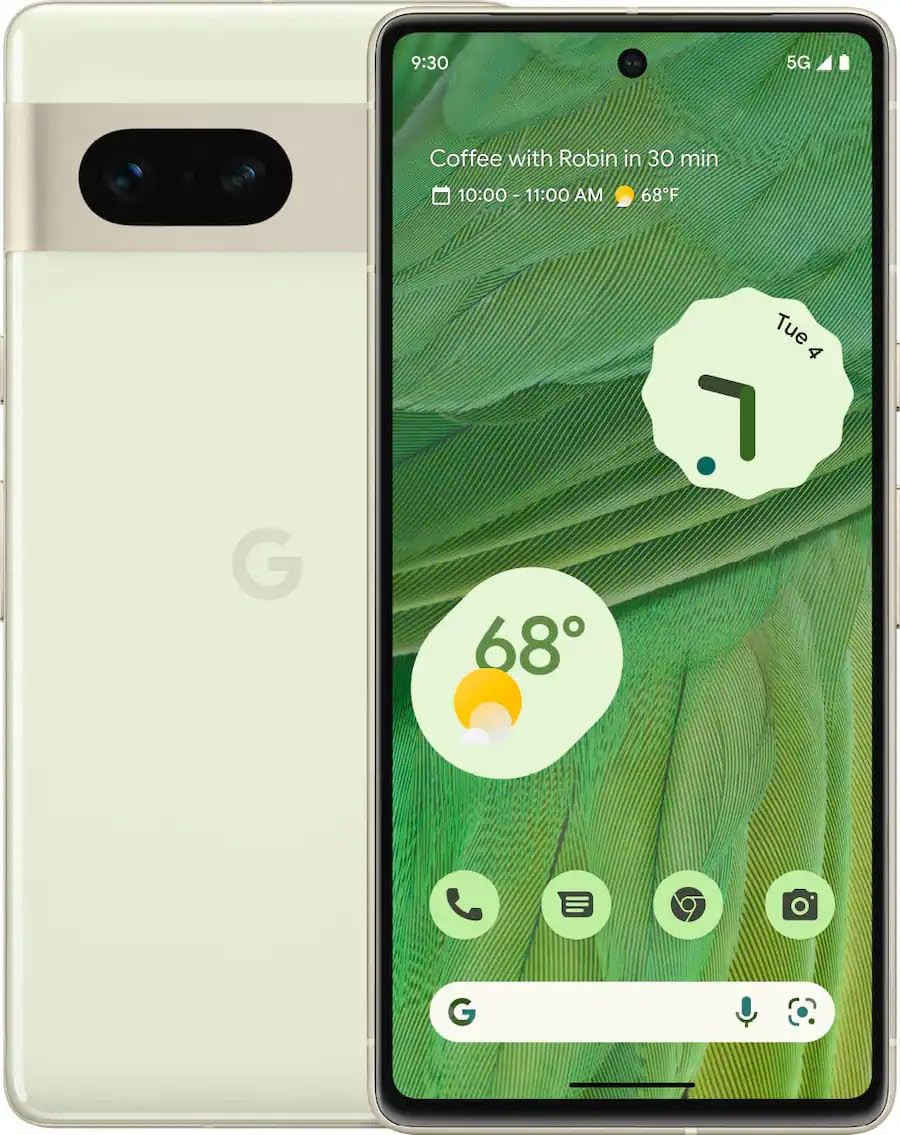 Google Pixel 7 5G Lemongrass 8GB RAM 128GB Storage