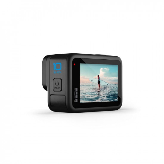 GoPro HERO10 Black Waterproof Action Camera with Touch Screen 5K Ultra HD Video 23MP Photos 1080p Optical Zoom 1x Live Streaming Stabilization