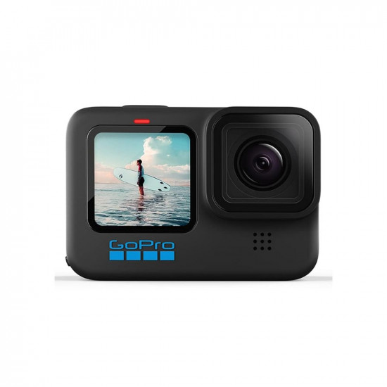 GoPro HERO10 Black Waterproof Action Camera with Touch Screen 5K Ultra HD Video 23MP Photos 1080p Optical Zoom 1x Live Streaming Stabilization