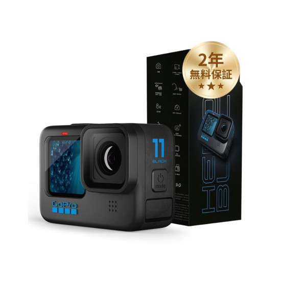 GoPro HERO11 Black - Waterproof Action Camera with 5.3K60 Ultra HD Video, 27MP Photos, 1/1.9