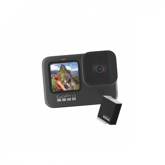 GoPro HERO9 Action Camera with Free Enduro Rechargeable Battery - Waterproof Action Camera with Touch Screen 5K Video 20MP Photos 1080p, Dual Screen