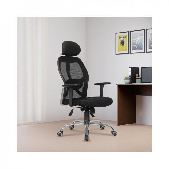 Green Soul New York Office Chair, High Back Mesh Ergonomic Home Office Desk Chair with Height Adjustable Armrests, Adjustable Lumbar Support, Knee-Tilt Mechanism & Heavy Duty Metal Base