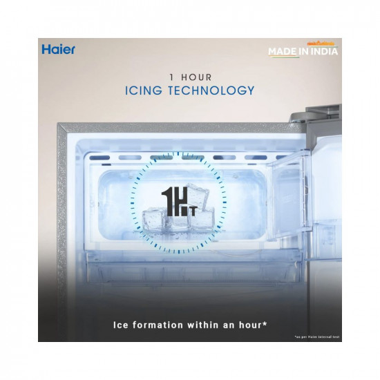 Haier 190 L 4 Star Direct Cool Single Door Refrigerator (2023 Model, HED-204DS-P, Dazzle Steel)